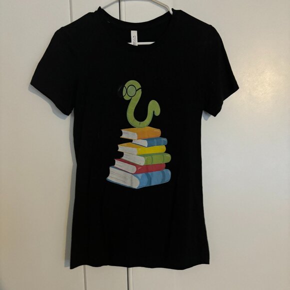 Bella Canvas Tops - Bookworm Graphic T-Shirt